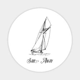 Sailing Boat to Sail Away Magnet